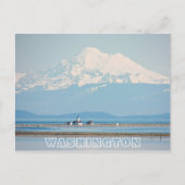 Carte Postale Washington State Mount Baker et Lighthouse Travel (Devant)