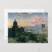 Carte Postale Washington Street, Indianapolis à Dusk par Theodor (Devant / Derrière)