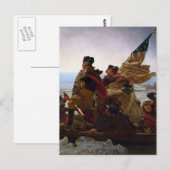 Carte Postale Washington traversant le Delaware Art (Devant / Derrière)
