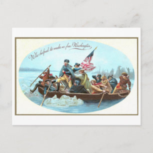 Carte Postale Washington Traverser le Delaware