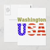 Carte Postale Washington USA ! (Devant / Derrière)