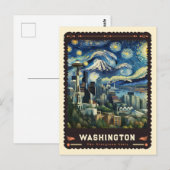 Carte Postale Washington | Vincent Van Gogh inspiré (Devant / Derrière)