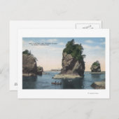 Carte Postale Washington - Vue de Cape Flattery & Tatoosh (Devant / Derrière)