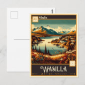 Carte Postale Wasilla, Alaska | VINTAGE (Devant / Derrière)