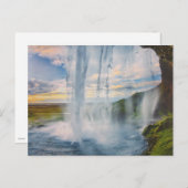 Carte Postale Wasserfall dans l'île- Postkarte (Devant / Derrière)