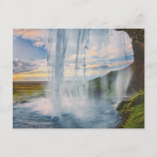 Carte Postale Wasserfall dans l'île- Postkarte