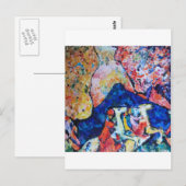 Carte Postale Wassily Kandinsky cavalier montagnes bleues (Devant / Derrière)