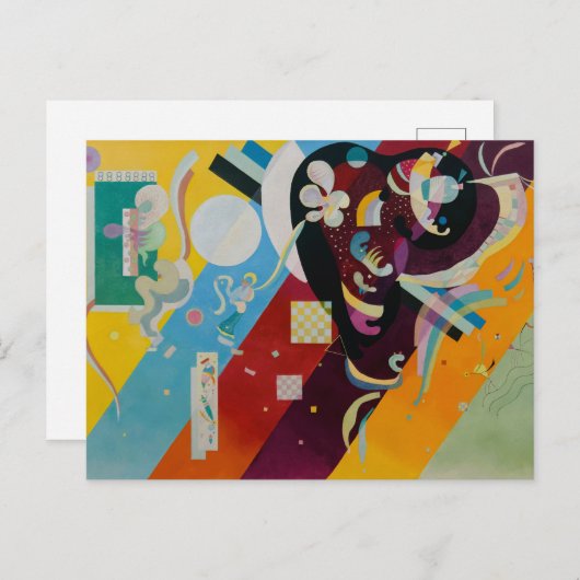 Carte Postale Wassily Kandinsky Composition 9 Peinture Abstraite (Devant / Derrière)