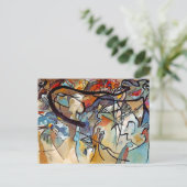 Carte Postale Wassily Kandinsky - Composition Cinq Art Abstrait (Debout devant)