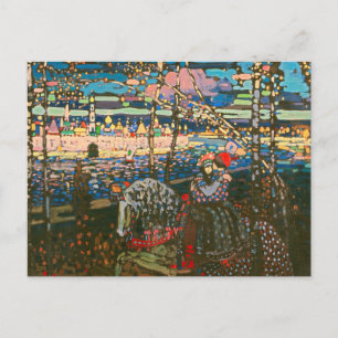 Carte Postale Wassily Kandinsky Le Couple à Cheval Art Russe