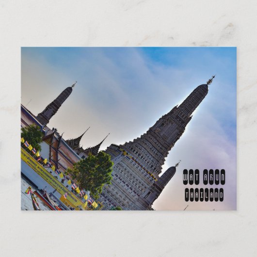 Carte Postale Wat Arun à Bangkok Thaïlande (Devant)