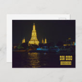 Carte Postale Wat Arun la nuit (Devant / Derrière)