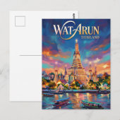 Carte Postale Wat Arun Thaïlande (Devant / Derrière)