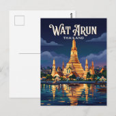 Carte Postale Wat Arun Thaïlande (Devant / Derrière)