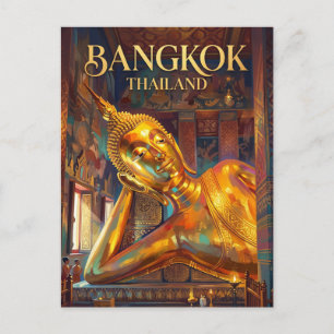 Carte Postale Wat Pho (Bouddha couché) Thaïlande