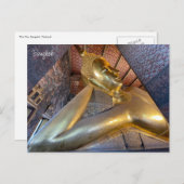 Carte Postale wat pho bouddha inclinable (Devant / Derrière)