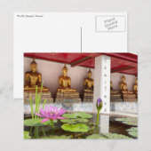 Carte Postale wat pho buddha lotus (Devant / Derrière)