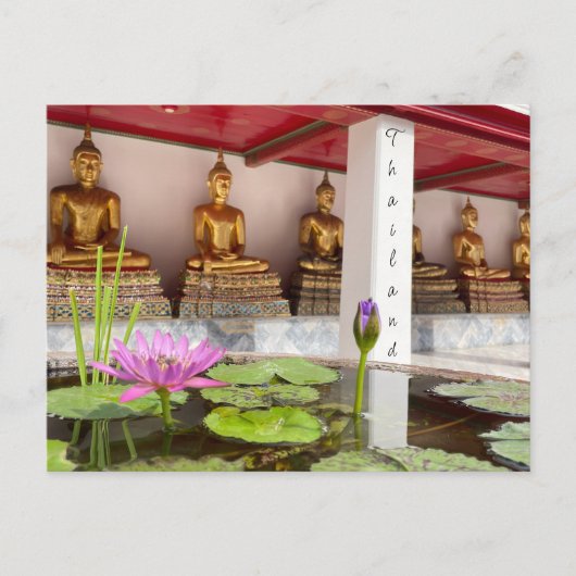 Carte Postale wat pho buddha lotus (Devant)