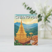 Carte Postale  Wat Phrathat Doi Suthep Chiang Mai Thailand (Debout devant)