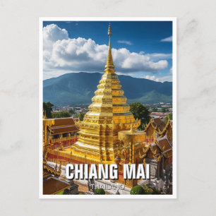 Carte Postale Wat Phrathat Doi Suthep Chiang Mai Thaïlande
