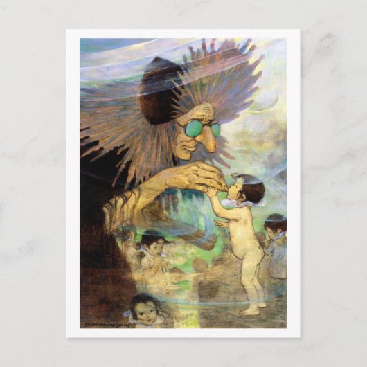 Carte Postale Water Baby and Fairy, Jessie Willcox Smith (Devant)