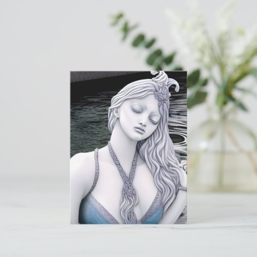 Carte Postale Water Goddess AI Generated Art Postcard (Debout devant)
