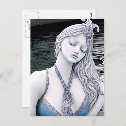 Carte Postale Water Goddess AI Generated Art Postcard (Devant / Derrière)