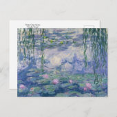 Carte Postale Water Lilies Series by Monet Postcard (Devant / Derrière)