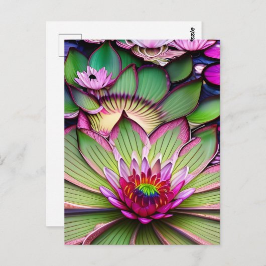 Carte postale Water Lily (Devant / Derrière)