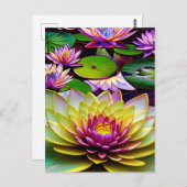 Carte postale Water Lily (Devant / Derrière)