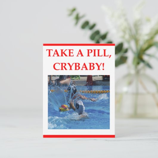 Carte Postale water-polo (Debout devant)