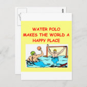 Carte Postale water-polo (Devant / Derrière)