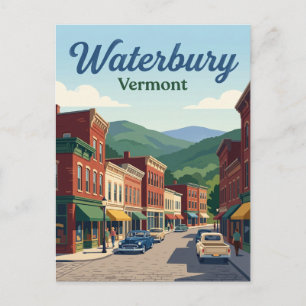 Carte Postale Waterbury Vermont