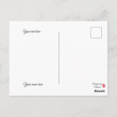 Carte Postale Watercolor Abstract Easter Egg Postcard (Dos)