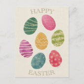 Carte Postale Watercolor Abstract Easter Egg Postcard (Devant)