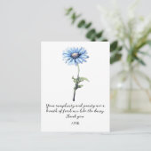 CARTE POSTALE WATERCOLOR APRIL DAISY BIRTH FLOWER POSTCARD (Debout devant)