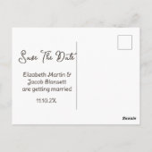 Carte Postale Watercolor Beach Enregistrer la date (Dos)