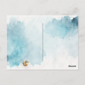 Carte Postale Watercolor Beach Thanksgiving (Dos)