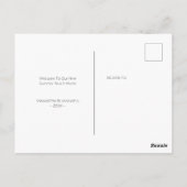 Carte Postale Watercolor Cat New Home Moving Faire-part (Dos)