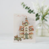 Carte Postale Watercolor Christmas Holidays Postcard (Debout devant)