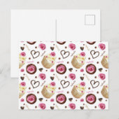 Carte Postale Watercolor cupcakes (Devant / Derrière)