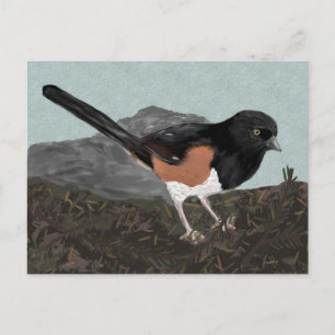 Carte postale Watercolor Eastern Towhee