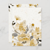 Carte Postale Watercolor Flowers 7 (Devant / Derrière)