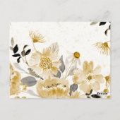 Carte Postale Watercolor Flowers 7 (Dos)