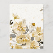 Carte Postale Watercolor Flowers 7 (Devant)