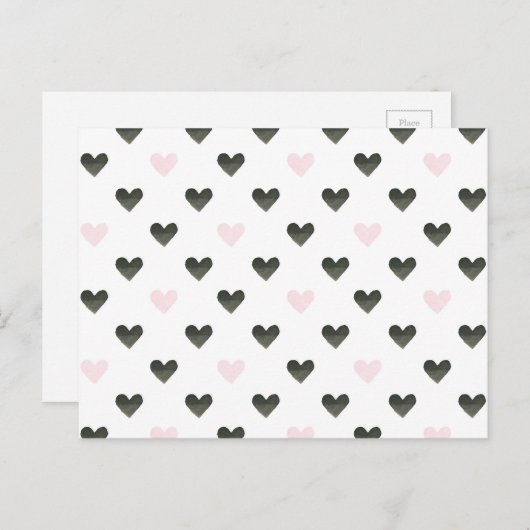 Carte Postale Watercolor | Girl Power Pattern I (Devant / Derrière)