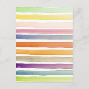 Carte Postale Watercolor hand painted brush strokes, banners.