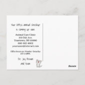 Carte Postale Watercolor Kitten Clinique vétérinaire (Dos)