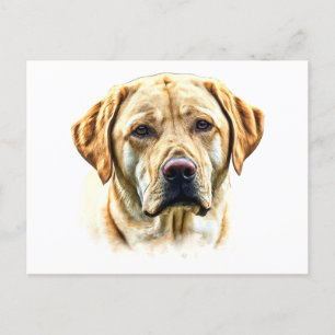 Carte Postale Watercolor Labrador Retriever