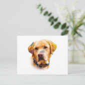 Carte Postale Watercolor Labrador Retriever (Debout devant)